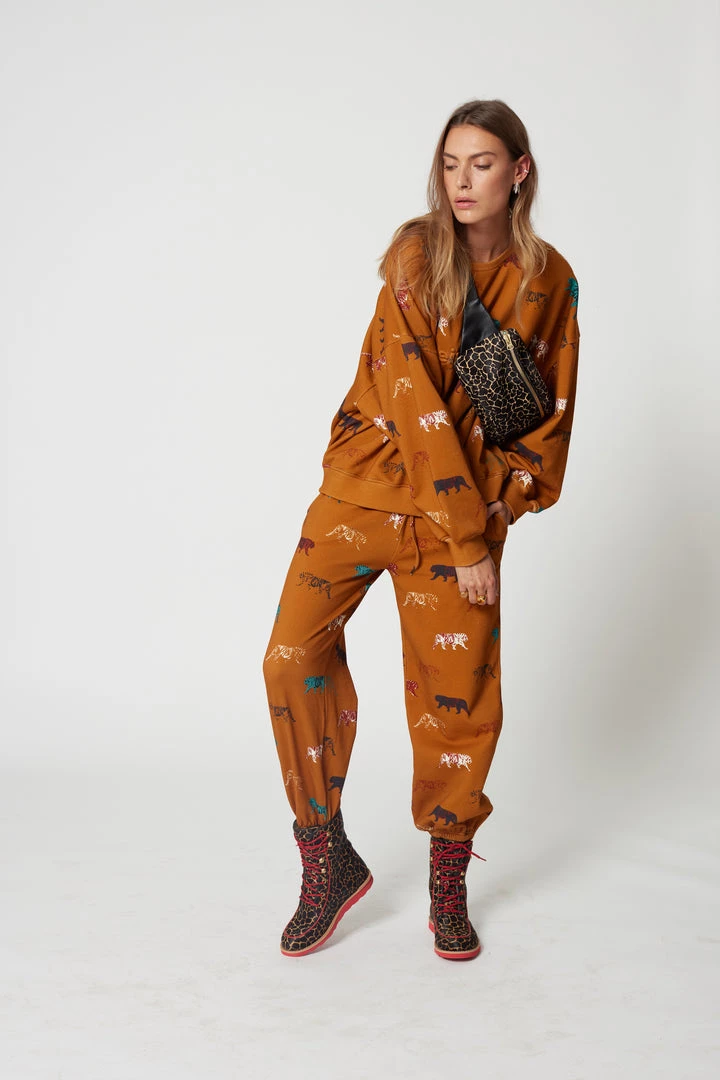 Heimstone Bottoms 55 Kiara Sweatpants In Tiger Print 3 Heimstone Bottoms 55 Kiara Sweatpants In Tiger Print