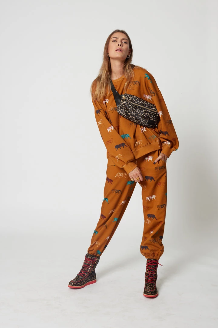 Heimstone Bottoms 55 Kiara Sweatpants In Tiger Print 4 Heimstone Bottoms 55 Kiara Sweatpants In Tiger Print