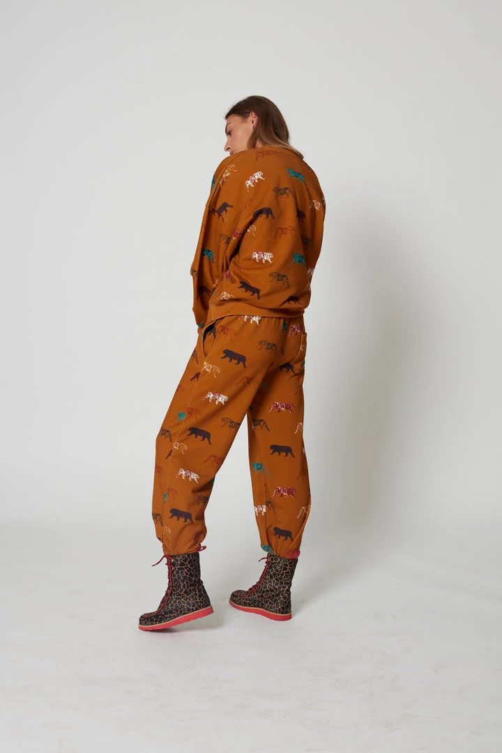 Heimstone Bottoms 55 Kiara Sweatpants In Tiger Print 6 Heimstone Bottoms 55 Kiara Sweatpants In Tiger Print