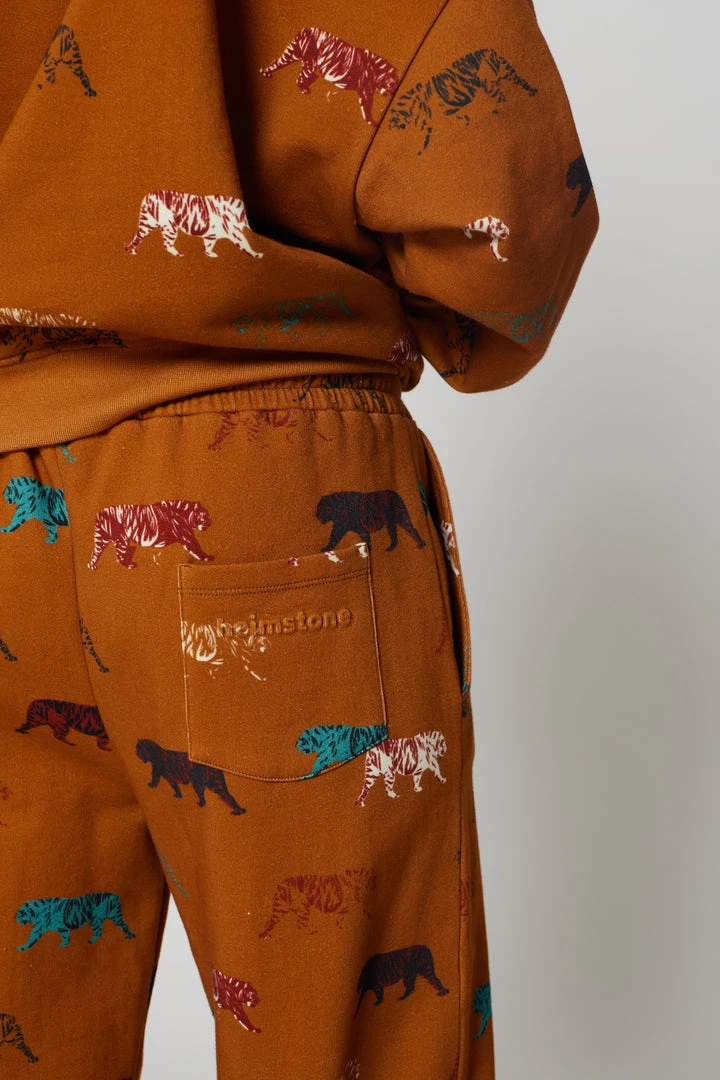 Heimstone Bottoms 55 Kiara Sweatpants In Tiger Print 2 Heimstone Bottoms 55 Kiara Sweatpants In Tiger Print