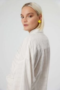 Heimstone Shop Woman Astrée Shirt In Blues Weave