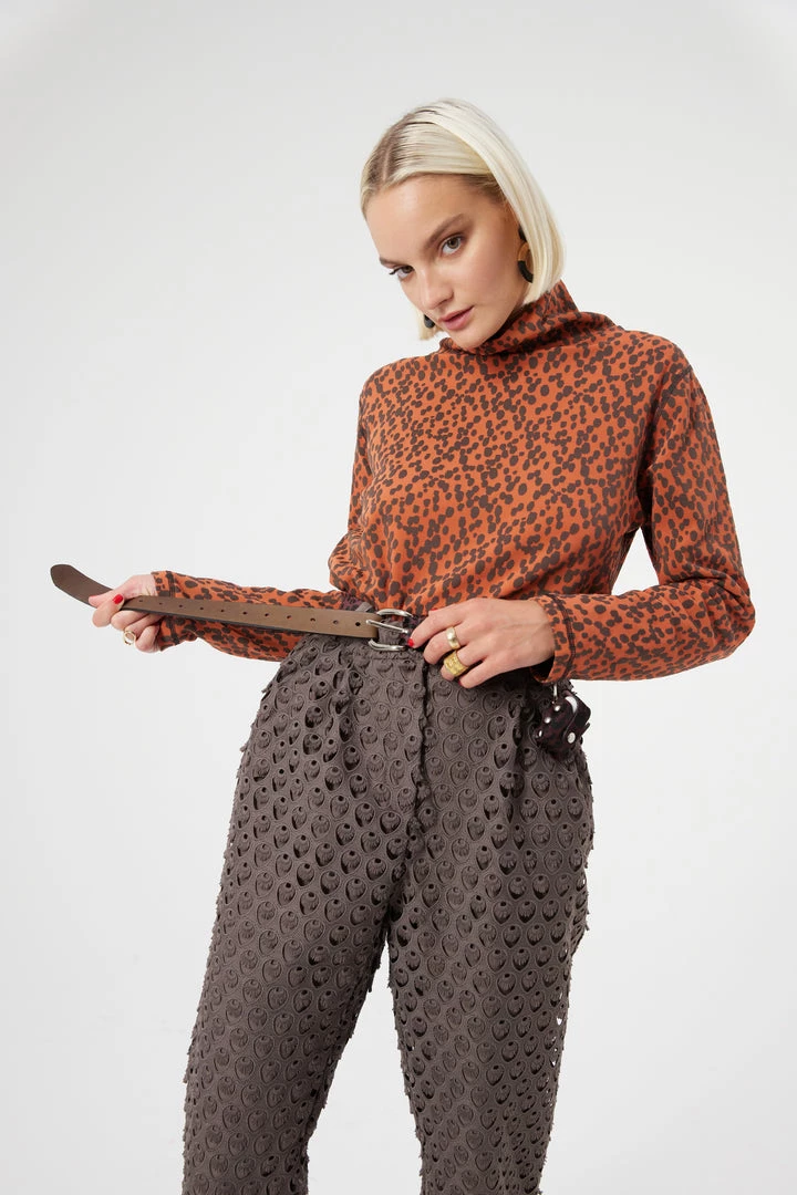 Heimstone SALES Slick Turtleneck In Brick Leopard Jersey 5 Heimstone SALES Slick Turtleneck In Brick Leopard Jersey