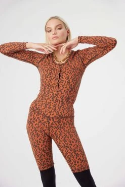 Heimstone SALES Biker Glue In Brick Leopard Jersey