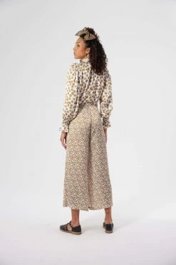 Heimstone Doll Pants In White Messy Dots