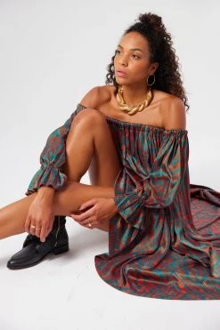 Heimstone SALES Penelope Dress In Palmera Print