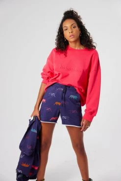 Heimstone Harlem Jumper In Pink Fleece 7 Heimstone Harlem Jumper In Pink Fleece