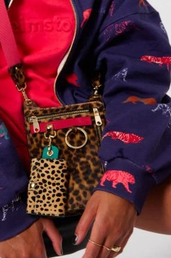 Heimstone Stanley Satchel In Leopard Printed Leather