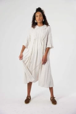 Heimstone Shop Woman Scarlett Dress In Blues Weave