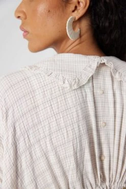 Heimstone Shop Woman Scarlett Dress In Blues Weave