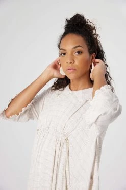 Heimstone Shop Woman Scarlett Dress In Blues Weave