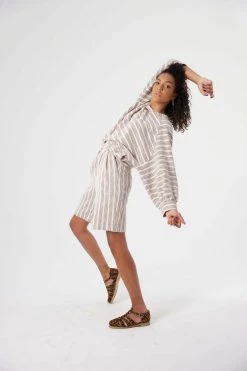 Heimstone Shop Woman Moor Bermuda In Mississippi Canvas