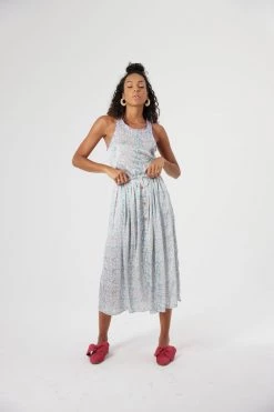 Heimstone Shop Woman Orso Skirt In Lagoon Print