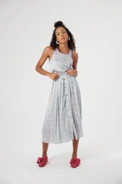 Heimstone Shop Woman Orso Skirt In Lagoon Print