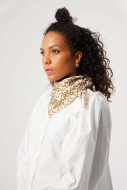 Heimstone SALES Bandana In White Messy Dots