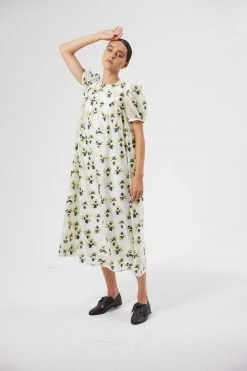 Heimstone Gaya Dress In Firefly Embroidery