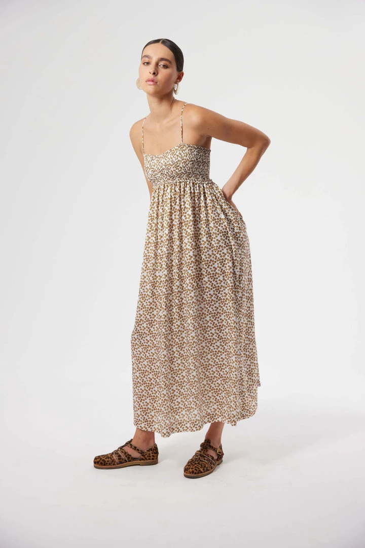 Heimstone SALES Tamara Dress In White Messy Dots 5 Heimstone SALES Tamara Dress In White Messy Dots