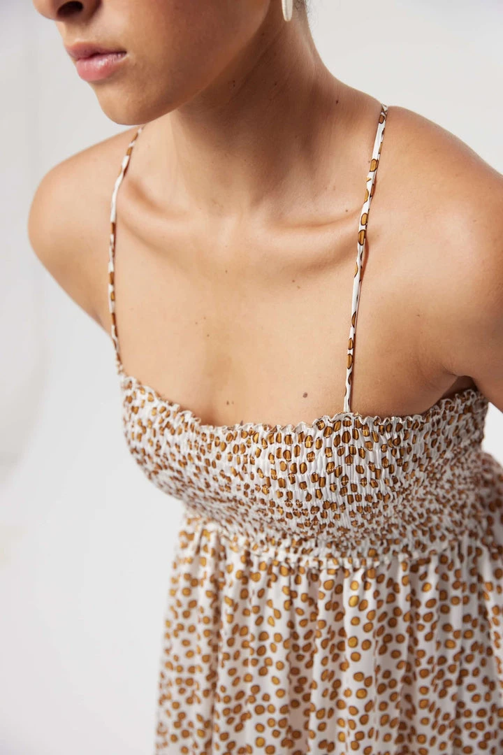 Heimstone SALES Tamara Dress In White Messy Dots 7 Heimstone SALES Tamara Dress In White Messy Dots