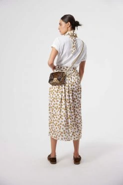 Heimstone Orso Skirt In White XXL Messy Dots