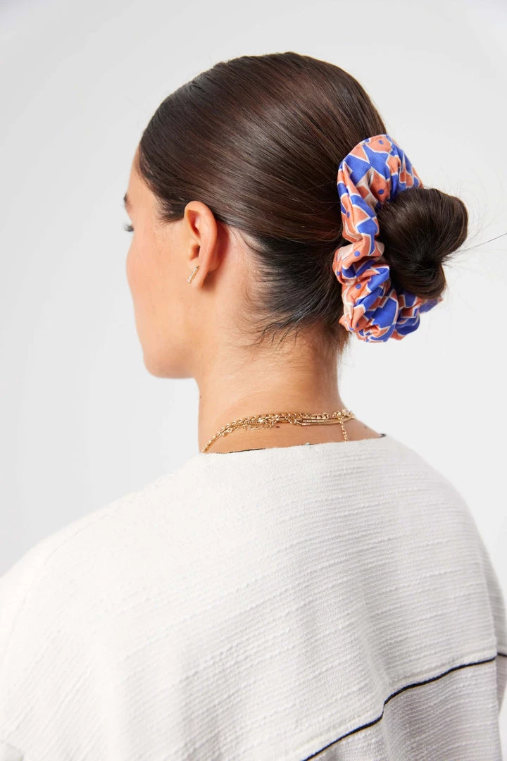 Heimstone Jaipur 32 Scrunchie In Mosaic Print 1 Heimstone Jaipur 32 Scrunchie In Mosaic Print