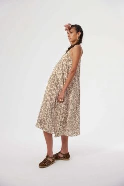 Heimstone Java Dress In White Messy Dots SALES