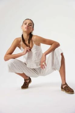 Heimstone Lottie Jumpsuit In Blues Weave