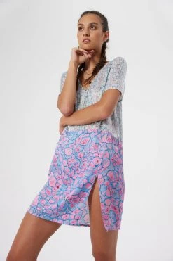 Heimstone Egon Dress In Lagoon Print