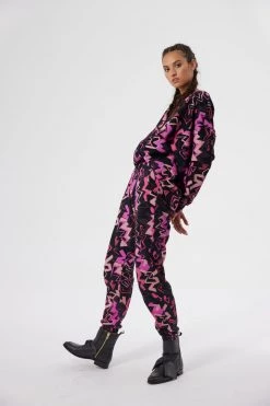 Heimstone Harlem Jumper In Electrique Printed Fleece