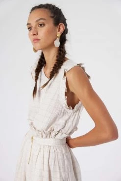 Heimstone Shop Woman Kaya Blouse In Blues Weave