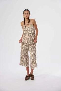 Heimstone Lottie Jumpsuit In White Messy Dots SALES