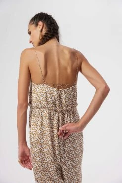 Heimstone Lottie Jumpsuit In White Messy Dots SALES