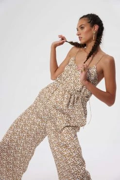 Heimstone Lottie Jumpsuit In White Messy Dots SALES