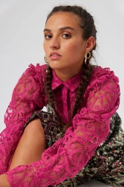 Heimstone Imogen Shirt In Salsa Lace SALES 8 Heimstone Imogen Shirt In Salsa Lace SALES