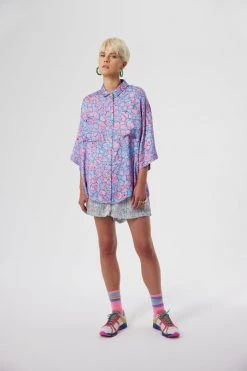 Heimstone Astrée Shirt In Poolside Print