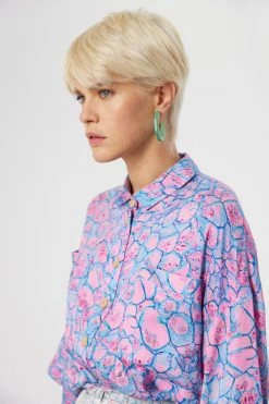 Heimstone Astrée Shirt In Poolside Print