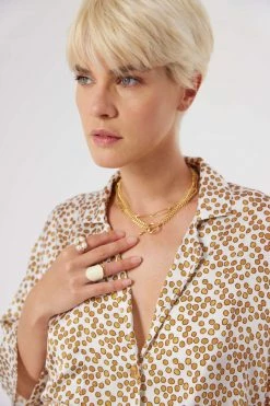 Heimstone SALES Pyjama Eilish In White Messy Dots