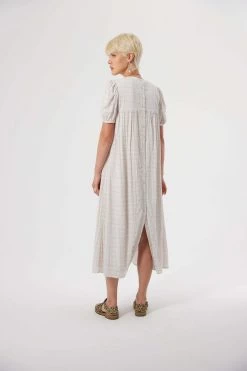 Heimstone Shop Woman Gaya Dress In Blues Weave