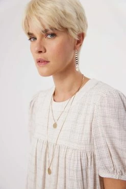 Heimstone Shop Woman Gaya Dress In Blues Weave