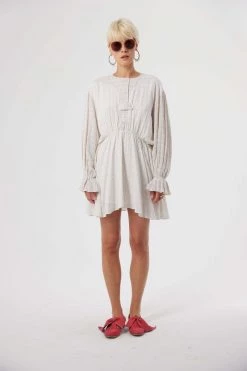 Heimstone Trigalière Dress In Blues Weave Shop Woman