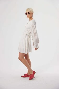 Heimstone Trigalière Dress In Blues Weave Shop Woman