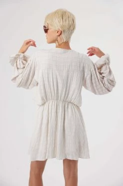 Heimstone Trigalière Dress In Blues Weave Shop Woman