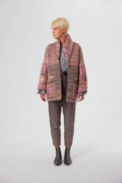 Heimstone Rufus Cardigan In Yellowstone Knit