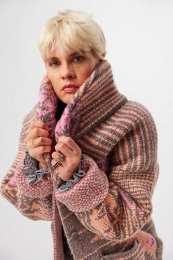 Heimstone Rufus Cardigan In Yellowstone Knit