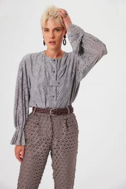 Heimstone Trigalière Shirt In Zinc Lace SALES