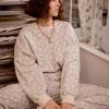 Heimstone Harlem Jumper In Seashell Printed Fleece Shop Woman