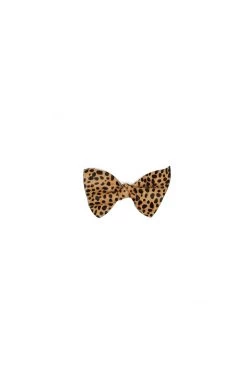 Heimstone Mini Hair Clip In Cheetah Printed Leather Hair Clips 13