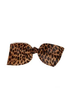 Heimstone Heimstone Signature 30 Large Hair Clip In Leopard Printed Leather
