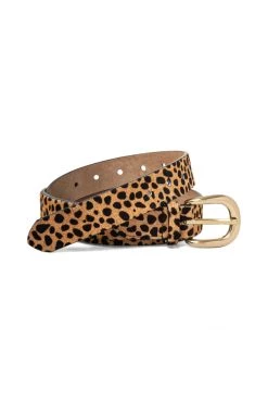 Heimstone Belt In Cheetah Printed Leather