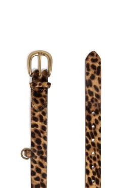 Heimstone Leather Goods Belt In Leopard Printed Leather