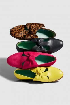 Heimstone BB Ballerina Shoes In Yellow Leather Shop Woman