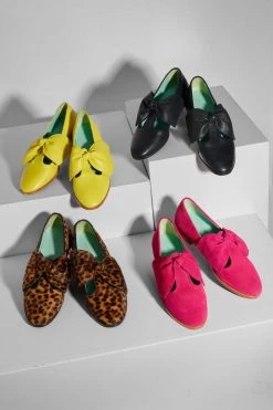 Heimstone BB Ballerina Shoes In Black Leather Shop Woman